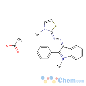 CAS No:84787-87-1 (E)-3-methyl-N-[(E)-(1-methyl-2-phenylindol-1-ium-3-ylidene)amino]-1,<br />3-thiazol-2-imine
