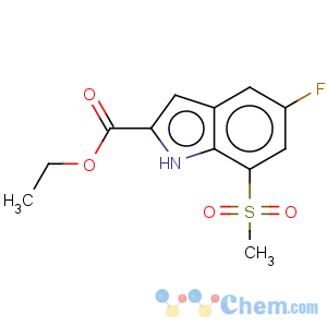 CAS No:849035-86-5 1H-Indole-2-carboxylicacid, 5-fluoro-7-(methylsulfonyl)-, ethyl ester
