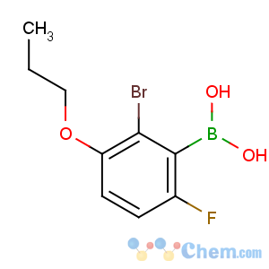 CAS No:849052-20-6 (2-bromo-6-fluoro-3-propoxyphenyl)boronic acid