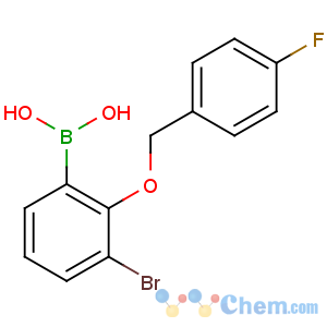CAS No:849052-22-8 [3-bromo-2-[(4-fluorophenyl)methoxy]phenyl]boronic acid
