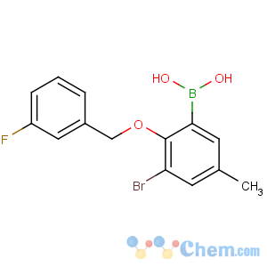 CAS No:849062-40-4 [3-bromo-2-[(3-fluorophenyl)methoxy]-5-methylphenyl]boronic acid