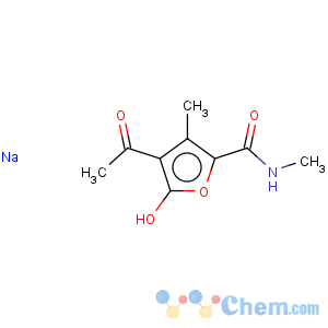 CAS No:84912-09-4 2-Furancarboxamide,4-acetyl-5-hydroxy-N,3-dimethyl-, sodium salt (1:1)