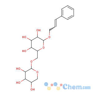 CAS No:84954-92-7 2-(3-phenylprop-2-enoxy)-6-[(3,4,<br />5-trihydroxyoxan-2-yl)oxymethyl]oxane-3,4,5-triol