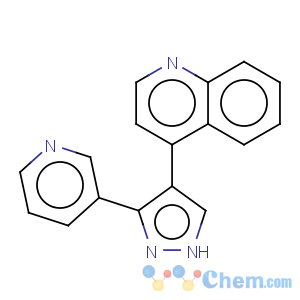 CAS No:849924-96-5 Quinoline,4-[3-(3-pyridinyl)-1H-pyrazol-4-yl]-