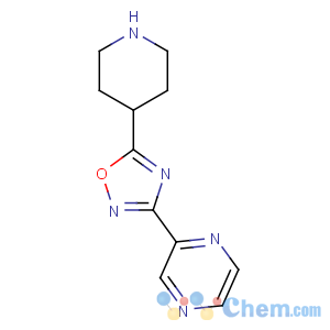 CAS No:849925-00-4 5-piperidin-4-yl-3-pyrazin-2-yl-1,2,4-oxadiazole