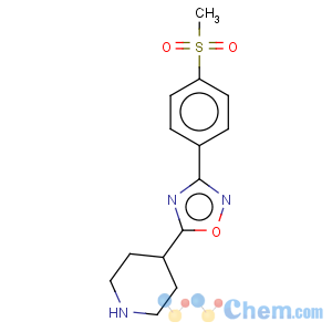 CAS No:849925-03-7 Piperidine,4-[3-[4-(methylsulfonyl)phenyl]-1,2,4-oxadiazol-5-yl]-