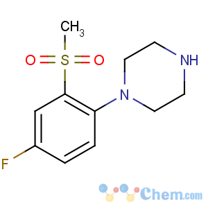 CAS No:849938-78-9 1-(4-fluoro-2-methylsulfonylphenyl)piperazine