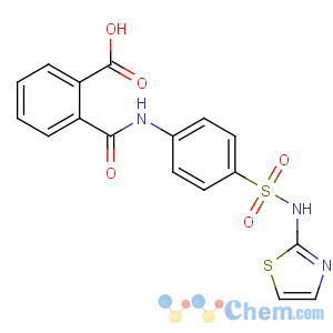 CAS No:85-73-4 2-[[4-(1,3-thiazol-2-ylsulfamoyl)phenyl]carbamoyl]benzoic acid