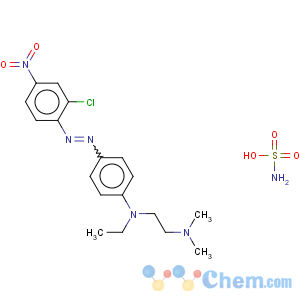 CAS No:85005-77-2 sulphamic acid, compound with N-[4-[(2-chloro-4-nitrophenyl)azo]phenyl]-N-ethyl-N',N'-dimethylethylenediamine (1:1)