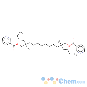 CAS No:85018-82-2 nicotinic acid, 2,11-dibutyl-2,11-dimethyldodecamethylene ester