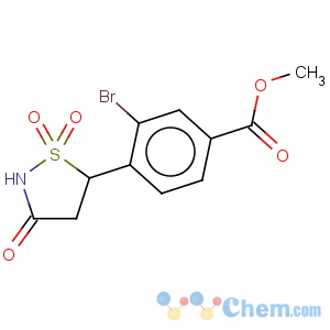 CAS No:850318-40-0 Benzoic acid,3-bromo-4-(1,1-dioxido-3-oxo-5-isothiazolidinyl)-, methyl ester