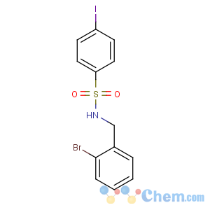 CAS No:850349-14-3 N-[(2-bromophenyl)methyl]-4-iodobenzenesulfonamide