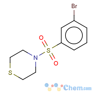 CAS No:850349-32-5 Thiomorpholine,4-[(3-bromophenyl)sulfonyl]-