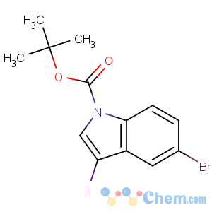 CAS No:850349-72-3 tert-butyl 5-bromo-3-iodoindole-1-carboxylate