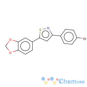 CAS No:850349-76-7 Isothiazole,5-(1,3-benzodioxol-5-yl)-3-(4-bromophenyl)-