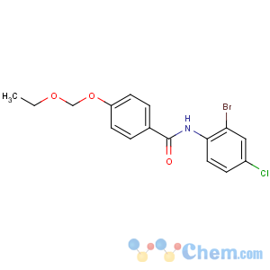 CAS No:850349-78-9 N-(2-bromo-4-chlorophenyl)-4-(ethoxymethoxy)benzamide