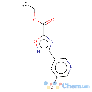 CAS No:850375-34-7 1,2,4-Oxadiazole-5-carboxylicacid, 3-(5-bromo-3-pyridinyl)-, ethyl ester