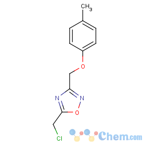 CAS No:850375-37-0 5-(chloromethyl)-3-[(4-methylphenoxy)methyl]-1,2,4-oxadiazole
