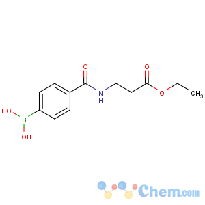 CAS No:850568-19-3 [4-[(3-ethoxy-3-oxopropyl)carbamoyl]phenyl]boronic acid