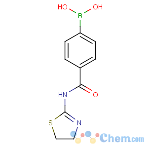 CAS No:850568-30-8 [4-(4,5-dihydro-1,3-thiazol-2-ylcarbamoyl)phenyl]boronic acid