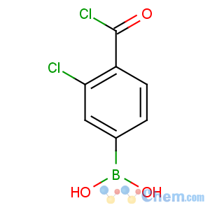 CAS No:850589-38-7 (4-carbonochloridoyl-3-chlorophenyl)boronic acid
