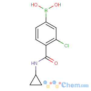 CAS No:850589-44-5 [3-chloro-4-(cyclopropylcarbamoyl)phenyl]boronic acid