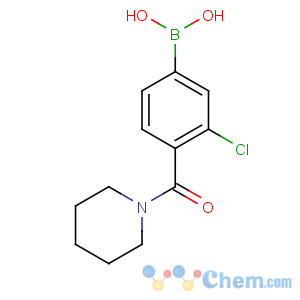 CAS No:850589-50-3 [3-chloro-4-(piperidine-1-carbonyl)phenyl]boronic acid