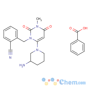 CAS No:850649-62-6 2-[[6-[(3R)-3-aminopiperidin-1-yl]-3-methyl-2,<br />4-dioxopyrimidin-1-yl]methyl]benzonitrile