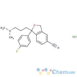 CAS No:85118-27-0 1-[3-(dimethylamino)propyl]-1-(4-fluorophenyl)-3H-2-benzofuran-5-<br />carbonitrile