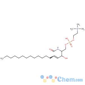 CAS No:85187-10-6 2-[[(E,2S,<br />3R)-2-formamido-3-hydroxyoctadec-4-enoxy]-hydroxyphosphoryl]oxyethyl-<br />trimethylazanium