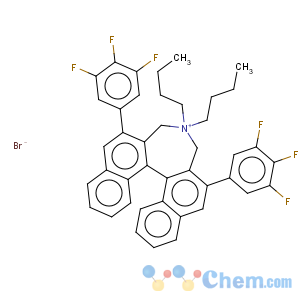 CAS No:851942-89-7 3H-Dinaphth[2,1-c:1',2'-e]azepinium,4,4-dibutyl-4,5-dihydro-2,6-bis(3,4,5-trifluorophenyl)-, bromide (1:1), (11bS)-