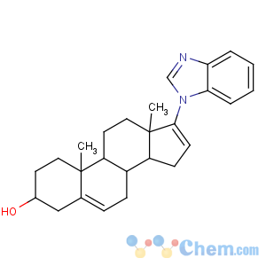 CAS No:851983-85-2 (3S,8R,9S,10R,13S,14S)-17-(benzimidazol-1-yl)-10,13-dimethyl-2,3,4,7,8,<br />9,11,12,14,15-decahydro-1H-cyclopenta[a]phenanthren-3-ol