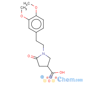 CAS No:85263-80-5 3-Pyrrolidinecarboxylicacid, 1-[2-(3,4-dimethoxyphenyl)ethyl]-5-oxo-
