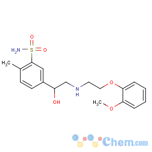 CAS No:85320-68-9 5-[1-hydroxy-2-[2-(2-methoxyphenoxy)ethylamino]ethyl]-2-<br />methylbenzenesulfonamide