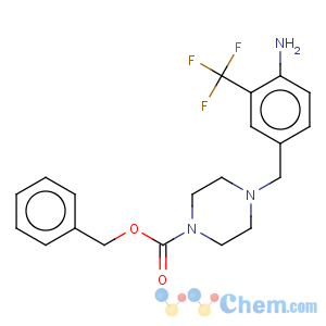 CAS No:853297-17-3 1-Piperazinecarboxylicacid, 4-[[4-amino-2-(trifluoromethyl)phenyl]methyl]-, phenylmethyl ester