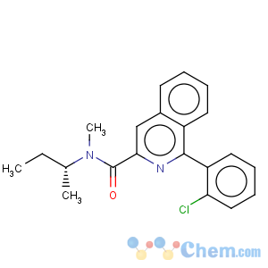 CAS No:85340-56-3 3-Isoquinolinecarboxamide,1-(2-chlorophenyl)-N-methyl-N-(1-methylpropyl)-
