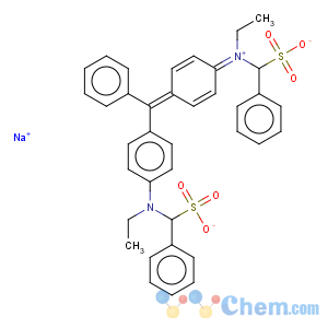 CAS No:85353-70-4 Benzenemethanaminium,N-ethyl-N-[4-[[4-[ethyl[(sulfophenyl)methyl]amino]phenyl]phenylmethylene]-2,5-cyclohexadien-1-ylidene]-ar-sulfo-,inner salt, sodium salt (9CI)