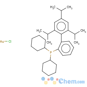 CAS No:854045-94-6 Gold,chloro[dicyclohexyl[2',4',6'-tris(1-methylethyl)[1,1'-biphenyl]-2-yl]phosphine]-