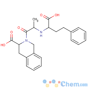 CAS No:85441-60-7 (3S)-2-[(2S)-2-[[(1S)-1-carboxy-3-phenylpropyl]amino]propanoyl]-3,<br />4-dihydro-1H-isoquinoline-3-carboxylic acid