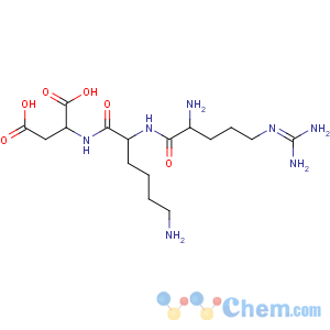 CAS No:85465-82-3 (2S)-2-[[(2S)-6-amino-2-[[(2S)-2-amino-5-(diaminomethylideneamino)<br />pentanoyl]amino]hexanoyl]amino]butanedioic acid