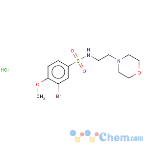 CAS No:85477-20-9 Benzenesulfonamide,5-bromo-2,4-dimethoxy-N-[2-(4-morpholinyl)ethyl]-, hydrochloride (1:1)