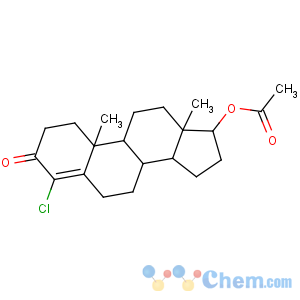 CAS No:855-19-6 [(8R,9S,10R,13S,14S,17S)-4-chloro-10,13-dimethyl-3-oxo-1,2,6,7,8,9,11,<br />12,14,15,16,17-dodecahydrocyclopenta[a]phenanthren-17-yl] acetate