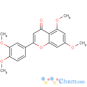 CAS No:855-97-0 2-(3,4-dimethoxyphenyl)-5,7-dimethoxychromen-4-one