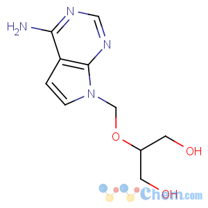CAS No:85547-11-1 2-[(4-aminopyrrolo[2,3-d]pyrimidin-7-yl)methoxy]propane-1,3-diol
