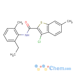CAS No:856012-03-8 3-chloro-N-(2-ethyl-6-methylphenyl)-6-methyl-1-benzothiophene-2-<br />carboxamide