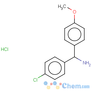 CAS No:856355-54-9 Benzohydrylamine,4-chloro-4'-methoxy-, hydrochloride (4CI)