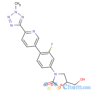 CAS No:856866-72-3 (5R)-3-[3-fluoro-4-[6-(2-methyltetrazol-5-yl)pyridin-3-yl]phenyl]-5-<br />(hydroxymethyl)-1,3-oxazolidin-2-one