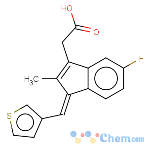 CAS No:857250-95-4 1H-Indene-3-aceticacid, 5-fluoro-2-methyl-1-(3-thienylmethylene)-, (1Z)-