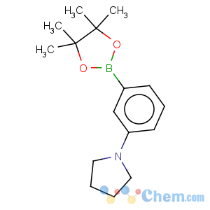 CAS No:857283-63-7 Pyrrolidine,1-[3-(4,4,5,5-tetramethyl-1,3,2-dioxaborolan-2-yl)phenyl]-