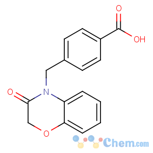 CAS No:857492-98-9 4-[(3-oxo-1,4-benzoxazin-4-yl)methyl]benzoic acid